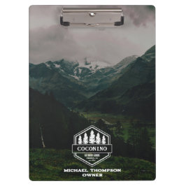 Rustic Masculine Forest Mountains Outdoors Klemmbrett