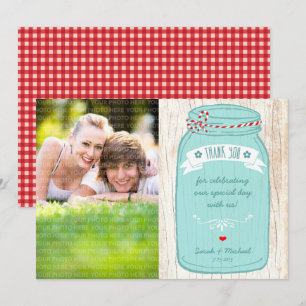 Rustic Mason Jar auf Illustrierte Hochzeit der Bar Einladung