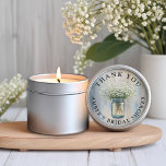 Rustic Mason Jar Baby's Atem Danke für Sti Runder Aufkleber<br><div class="desc">Fügen Sie Ihren Gastgeschenke Hochzeiten eine herzliche Touch mit diesem rustikalen Dankeschön-Aufkleber mit einem Maurerkirsch, der mit dem feinen Babyatmen und den leuchtenden Saitenlichtern gefüllt ist. Ideal zum Versiegeln von Gefälligkeitssäcken, Gläsern oder Kartons bei Stallhochzeiten, Landfeiern oder Empfängen im Freien. Dieses Design bringt Wärme und Charme zu Ihrem besonderen Tag...</div>