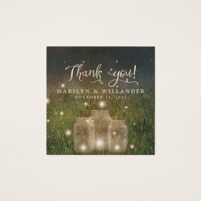 Rustic Mason Jar Beverzauberter Waldgarten Gefalle (Vorderseite)