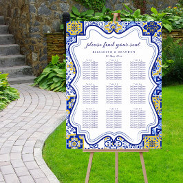 Rustic Mediterranean Tile Wedding with Lemons Poster
