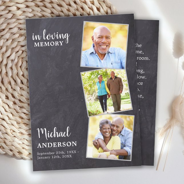Rustic Memorial 3 Photo Poem - Carte de prière fun (Créateur téléchargé)