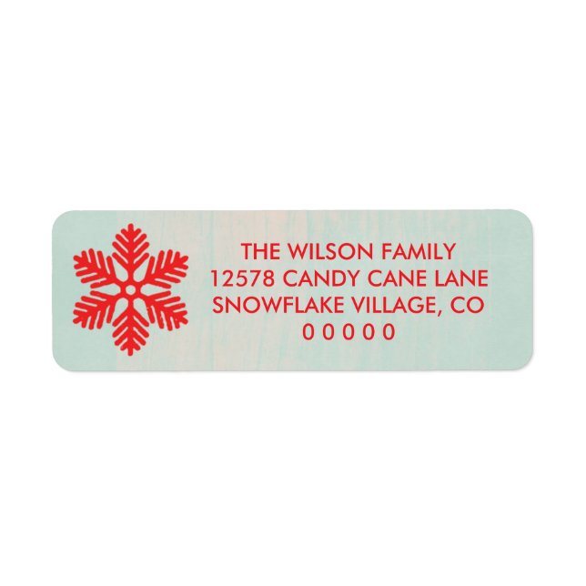 Rustic Merry Everything Christmas Label (Vorne)