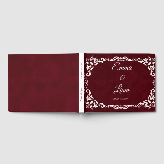 Rustic Mexican Wedding Guest Book  Gästebuch (Voll)