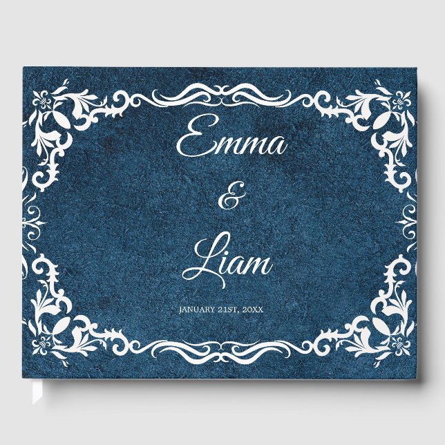 Rustic Mexican Wedding Guest Book  Gästebuch (Vorderseite)