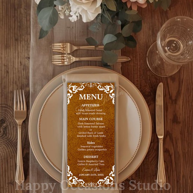 Rustic Mexican Wedding Menu Card Menükarte (https://www.zazzle.com/pd/editcollection?id=119889209443082757
)