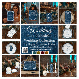 Rustic Mexican Wedding Paper Plates – Papel Picado Pappteller