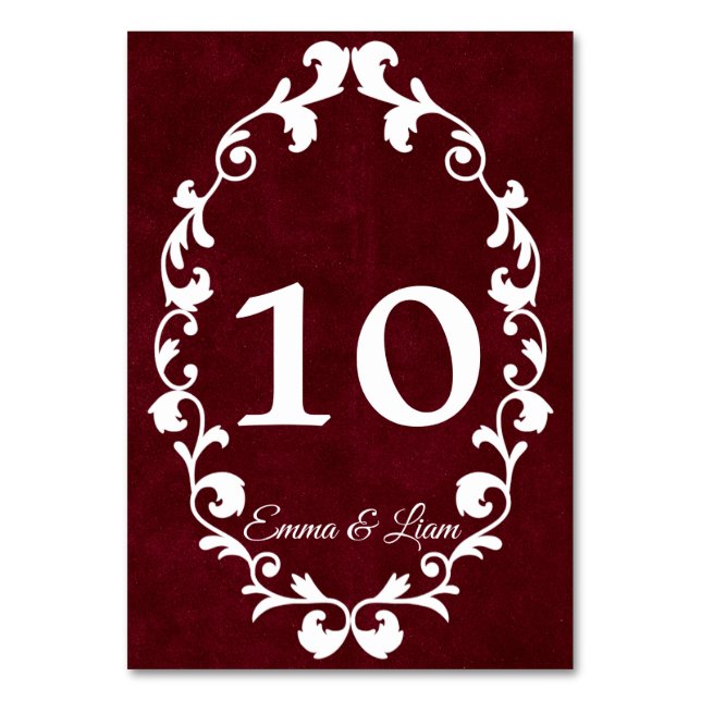 Rustic Mexican Wedding Table Number Card Tischnummer (Vorderseite)