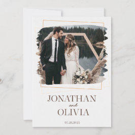 Rustic Modern Wedding Invitation Einladung