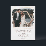 Rustic Modern Wedding Invitation Einladung<br><div class="desc">Announce your special day with this rustic yet modern wedding invitation — a perfect blend of natural tones,  soft textures,  and timeless design.
Easily personalize your names,  wedding date,  and photo to create a card that truly reflects your love story.</div>