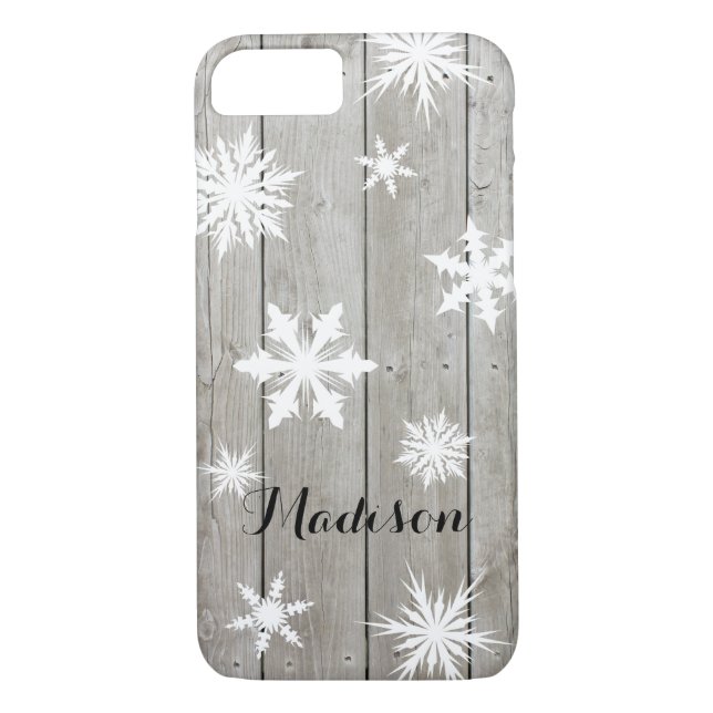 Rustic Monogram iPhone 7 Case (Rückseite)