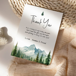 Rustic Mountain Adventure Baby shower Merci Ca