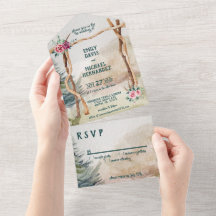 Rustic Mountain Arbor Evergreen Wedding