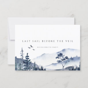 Rustic Mountain Boho Bachelorette Weekend Card Einladung