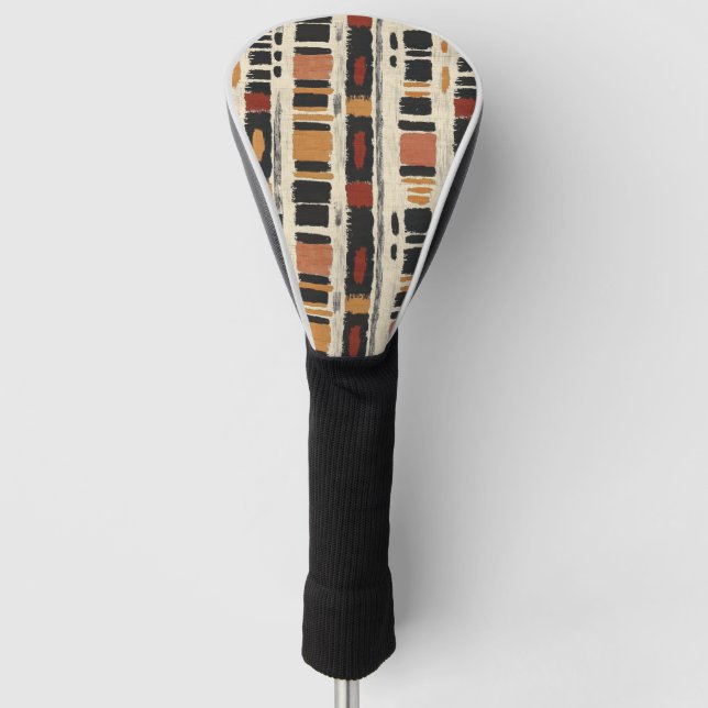 Rustic Mudcloth Geometric Pattern (1) Golf Headcover (Vorderseite)