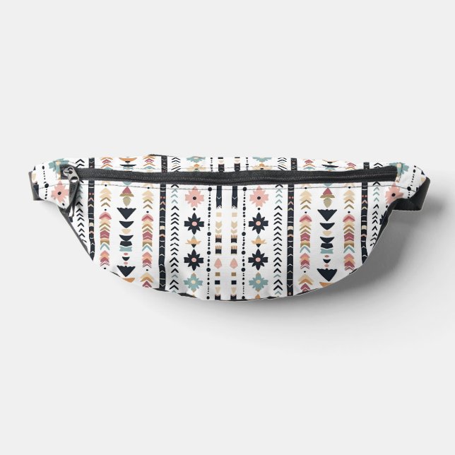 Rustic Native Ethnic Mudcloth Aesthetic Vertical Bauchtasche (Ablage )