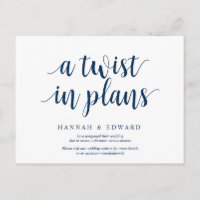 Rustic Navy Blue, eine Drehung in Plänen, verschob