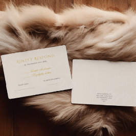 Rustic Noel Christmas RSVP Card | Elegant Karte