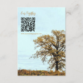 Rustic Oak Tree Autumn Wedding Registry Begleitkarte