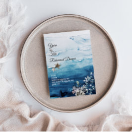 Rustic Ocean Rehearsal Dinner Invitation Einladung