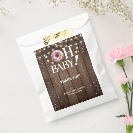 Rustic Oh Baby Donut & Sprinkle Kawaii Babydusche Geschenktütchen