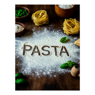 Rustic Pasta Still Life Art - Culinary Kitchen Dec Poster