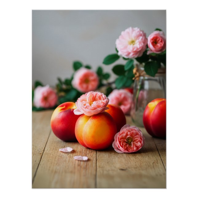 Rustic Peach Beauty Poster (Vorderseite)