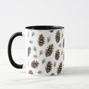 Rustic Pinecone Combo Tasse - Bauernhof Weihnachte
