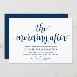 Rustic Post Mariage Brunch Invitation Card