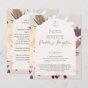 Rustic POTLUCK Wedding Template Guide