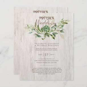 Rustic POTLUCK Wedding Template Guide