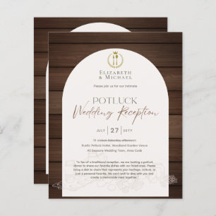 Rustic POTLUCK Wedding Template Guide