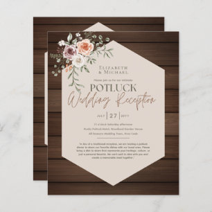 Rustic POTLUCK Wedding Template Guide