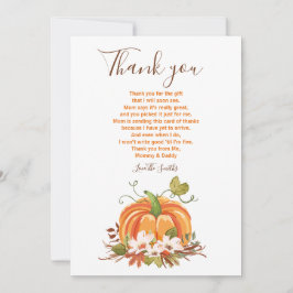 Rustic Pumpkin danke Rustic Fall Baby Dusche