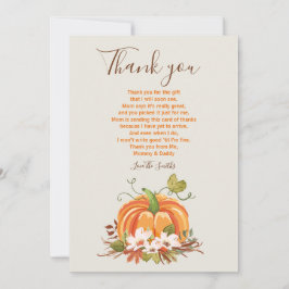 Rustic Pumpkin danke Rustic Fall Baby Dusche