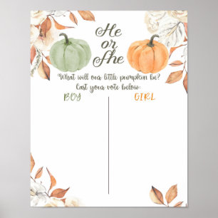 Rustic Pumpkin, HE oder SHE-Vorstand Poster