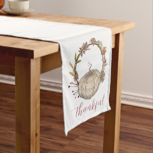 Rustic Pumpkin Thanky Table Runner Großer Tischläufer