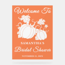 Rustic Pumpkin Vine Fall Brautparty Willkommen