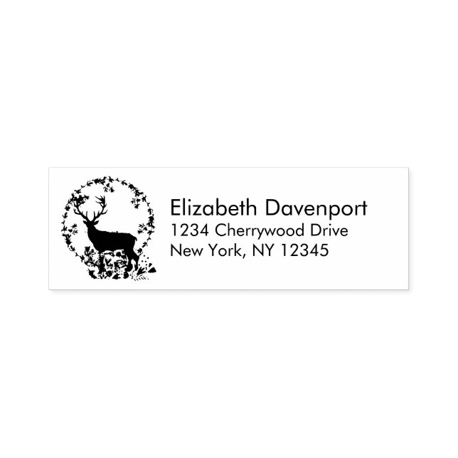 Rustic Reindeer Boho Silhouette Permastempel (Design)