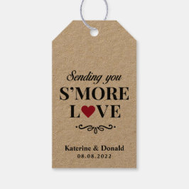 Rustic S’more Liebe Wedding Gift Tags Geschenkanhänger