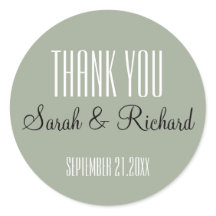 Rustic Sage Green Wedding Vielen Dank