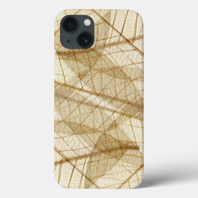 Rustic Sheer Cream Lace Blätter Case-Mate iPhone Hülle (Rückseite)