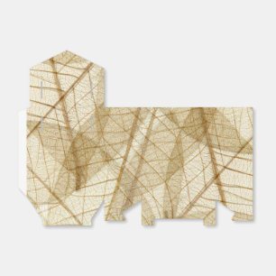 Rustic Sheer Cream Lace Blätter Geschenkschachtel