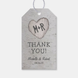 Rustic Silver Birch Tree Gastgeschenk Hochzeit Vie Geschenkanhänger
