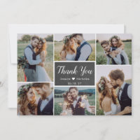 Rustic Simple 6 Foto Collage Script Hochzeit