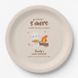 Rustic S'more Liebe Campfire Babydusche Pappteller
