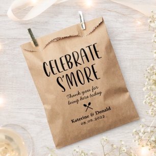 Rustic S'more Liebe Gastgeschenk Hochzeit Bag Geschenktütchen