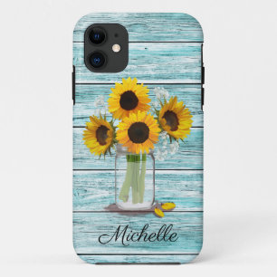 Rustic Sonnenblume Mason Jar Case-Mate iPhone Hülle
