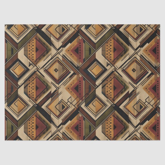 Rustic Southwestern Stripe Pattern (1) Seidenpapier (Vorderseite)