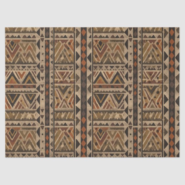 Rustic Southwestern Stripe Pattern (2) Seidenpapier (Vorderseite)